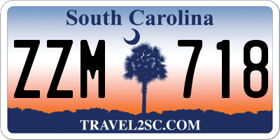 SC license plate ZZM718