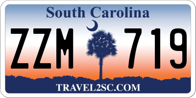 SC license plate ZZM719