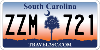 SC license plate ZZM721