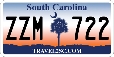SC license plate ZZM722