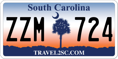 SC license plate ZZM724