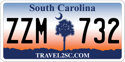 SC license plate ZZM732