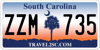 SC license plate ZZM735