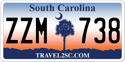 SC license plate ZZM738