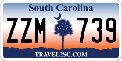 SC license plate ZZM739