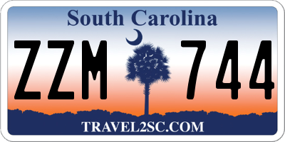 SC license plate ZZM744