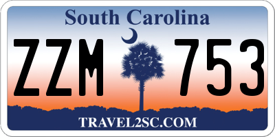 SC license plate ZZM753