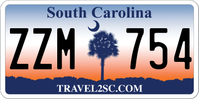 SC license plate ZZM754