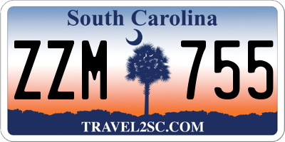 SC license plate ZZM755