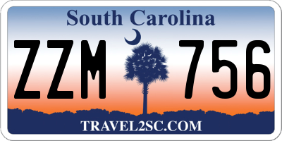 SC license plate ZZM756