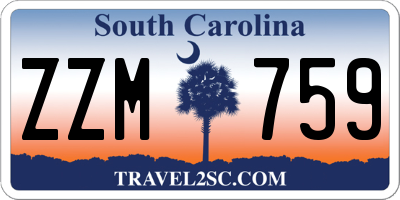 SC license plate ZZM759