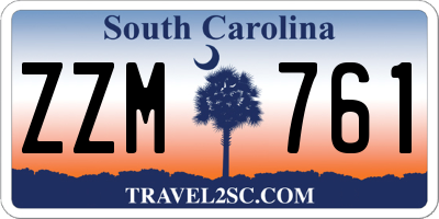 SC license plate ZZM761