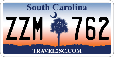 SC license plate ZZM762