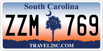 SC license plate ZZM769