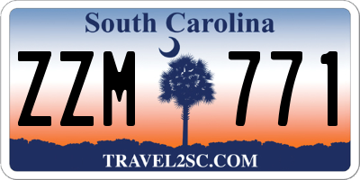 SC license plate ZZM771