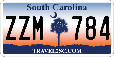 SC license plate ZZM784