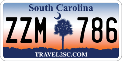 SC license plate ZZM786