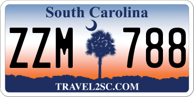SC license plate ZZM788