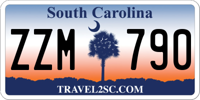 SC license plate ZZM790