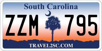 SC license plate ZZM795