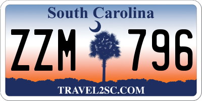SC license plate ZZM796