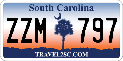 SC license plate ZZM797
