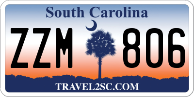 SC license plate ZZM806