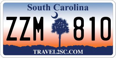 SC license plate ZZM810