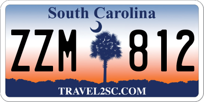 SC license plate ZZM812