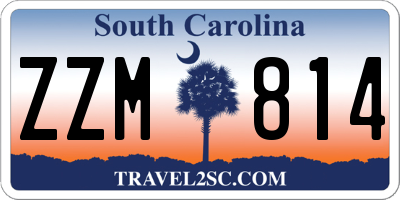 SC license plate ZZM814