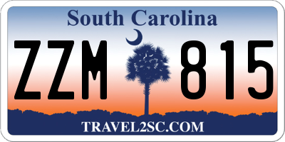 SC license plate ZZM815