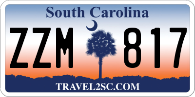 SC license plate ZZM817