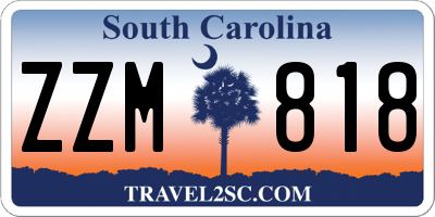 SC license plate ZZM818