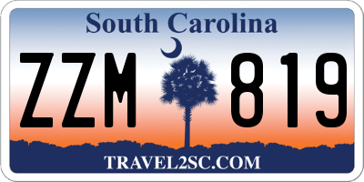 SC license plate ZZM819