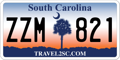 SC license plate ZZM821