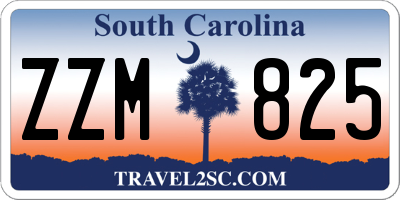 SC license plate ZZM825
