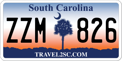 SC license plate ZZM826