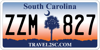 SC license plate ZZM827