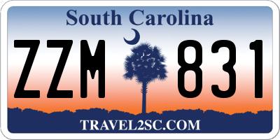 SC license plate ZZM831