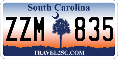 SC license plate ZZM835