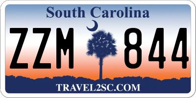 SC license plate ZZM844