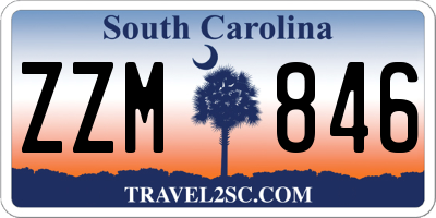 SC license plate ZZM846