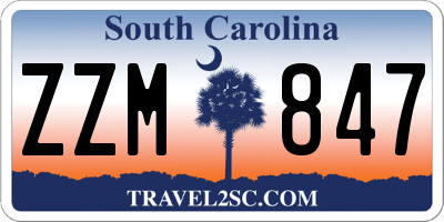 SC license plate ZZM847