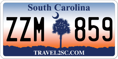 SC license plate ZZM859