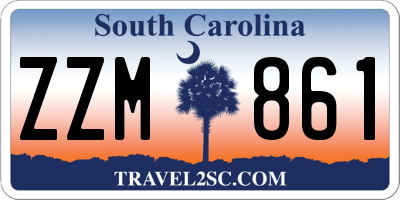 SC license plate ZZM861
