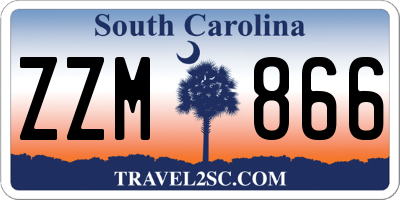 SC license plate ZZM866