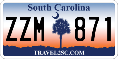 SC license plate ZZM871