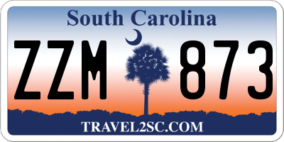 SC license plate ZZM873