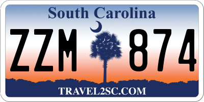 SC license plate ZZM874