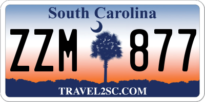 SC license plate ZZM877